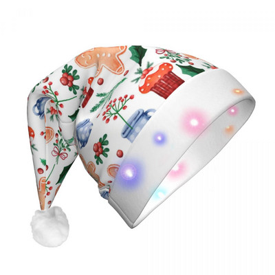 Sretan božićni uzorak 165 Božićni šeširi Candy Home Moderni novogodišnji božićni šeširi