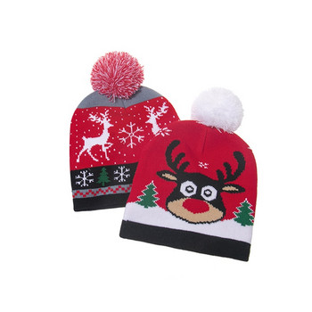 Χριστουγεννιάτικο μωρό φθινόπωρο χειμωνιάτικο πουλόβερ Καπέλα πλεκτό καπέλο ζεστό νεογέννητο πλεκτό μάλλινο καπέλο μωρό αγόρι κορίτσι Beanie χειμωνιάτικο καπέλο