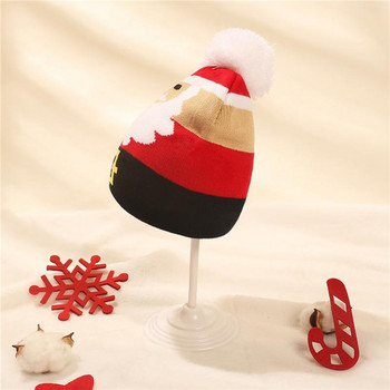 Χριστουγεννιάτικο μωρό φθινόπωρο χειμωνιάτικο πουλόβερ Καπέλα πλεκτό καπέλο ζεστό νεογέννητο πλεκτό μάλλινο καπέλο μωρό αγόρι κορίτσι Beanie χειμωνιάτικο καπέλο