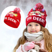 Jõuluvärviline helendav müts Kootud jõulumütsid Vanamehe jõulumüts täiskasvanutele ja lastele 2022. aasta uusaasta kingitus