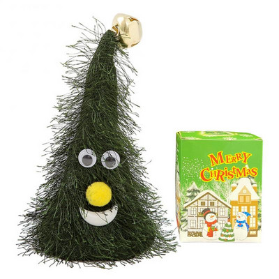 Električni božićni šešir Plišana igračka Dječje igračke Poklon Pjevajte Svjetleća ljuljačka Glazba Božićni šeširi za božićno drvce Dekoracija Igračka za zabavu