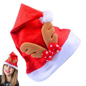 Pălărie de Crăciun pentru petrecere Sărbători din pâslă Elk Elf Pantaloni roșii Dungi picioare Pălărie Noutate Pălărie amuzantă Adulti Crăciun fericit Carnaval