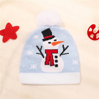 Χριστουγεννιάτικα Καπέλα Πλεκτά Μάλλινα Καπέλα Φθινόπωρο Χειμερινό Πουλόβερ Καπέλα Πλεκτό Καπέλο Ζεστό Νεογέννητο Αγοράκι Κοριτσάκι Beanie Χειμερινό καπέλο