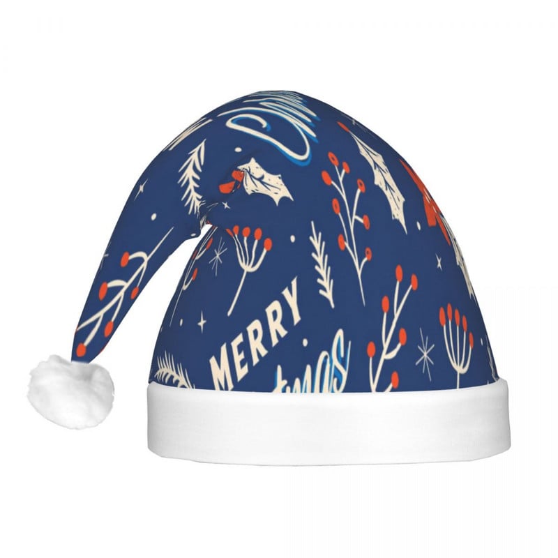 Linksmų Kalėdų 7 Kalėdų kepurės Kalėdų Senelis Pradžia Vintažiniai Laimingų Naujųjų metų Kalėdų Senelio kepurės