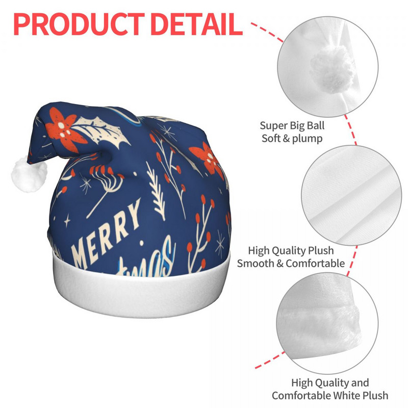 Linksmų Kalėdų 7 Kalėdų kepurės Kalėdų Senelis Pradžia Vintažiniai Laimingų Naujųjų metų Kalėdų Senelio kepurės