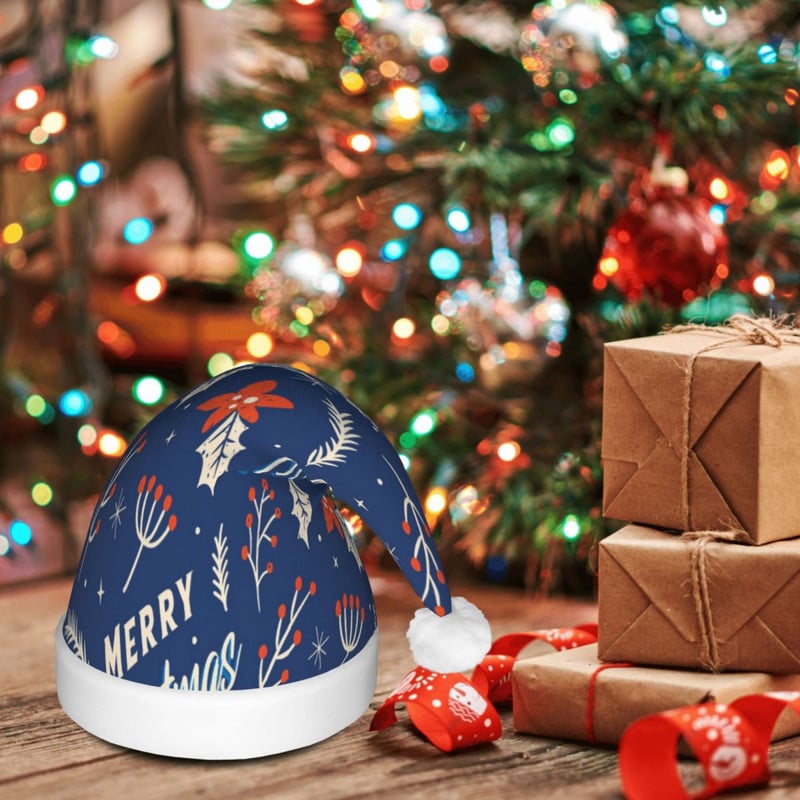 Linksmų Kalėdų 7 Kalėdų kepurės Kalėdų Senelis Pradžia Vintažiniai Laimingų Naujųjų metų Kalėdų Senelio kepurės