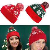 Täiskasvanutele mõeldud tooted Pühadetarbed Talvine soe armas kootud villane müts Jõuluvana Müts Jõulurõivad Jõulumüts