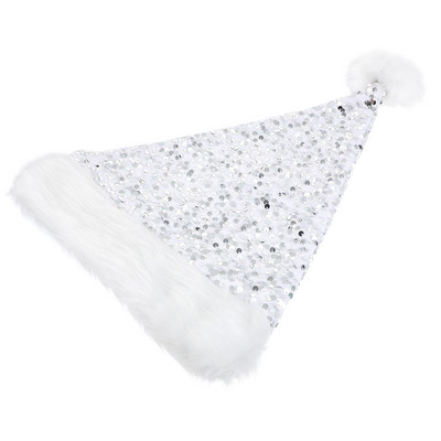 Χριστουγεννιάτικο Καπέλο Αϊ-Βασίλη Καπέλα για πάρτι Καπέλα γιορτινή βελούδινη παγιέτα Favorclaus Merry Cap Red Custom Supplies Year New Giftbulk Kid