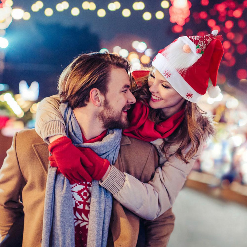 Božićna kapa Udobna kratka plišana crvena kapa Djeda Božićnjaka Unisex Inovativna starčeva kapa bez lica Blagdanska kapa Karnevalski kostim Rekviziti