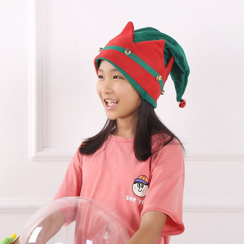 10 бр парти зелена червена шапка на елф ленти за глава забавни сладки шапки от нетъкан плат деца възрастни момчета момиче Navidad Christmas