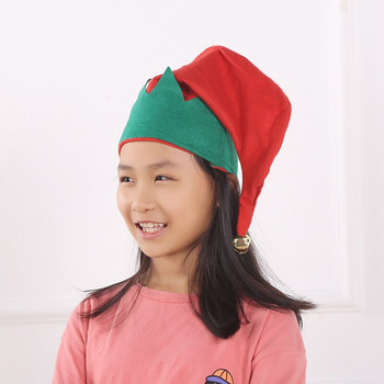 10 τμχ Πράσινο Κόκκινο Κόκκινο Καπέλο Ξωτικού Κεφαλοδέτες Αστείες χαριτωμένοι, μη υφαντό ύφασμα Καπέλα Παιδιά Ενήλικες Αγόρια Κορίτσι Navidad Χριστούγεννα