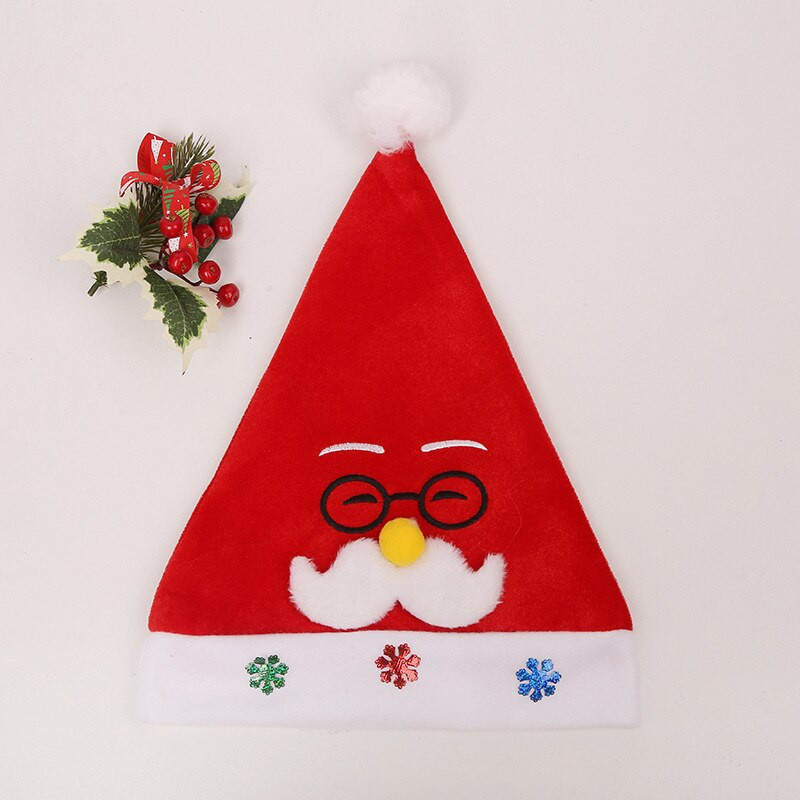 10 komada Party Green Red Elf Hat Trake za glavu Smiješne slatke netkane tkanine Pokrivala za glavu Djeca Odrasli Dječaci Djevojčice Navidad Božić