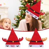 Pălărie moale de Crăciun de Crăciun de înaltă calitate Pălărie roșie de Moș Crăciun Cadou Decor Crăciun Fericit La mulți ani 2023 #50g