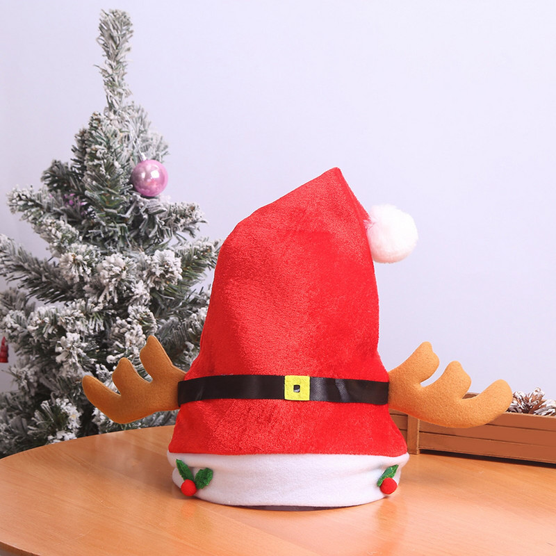 Pălărie moale de Crăciun de Crăciun de înaltă calitate Pălărie roșie de Moș Crăciun Cadou Decor Crăciun Fericit La mulți ani 2023 #50g