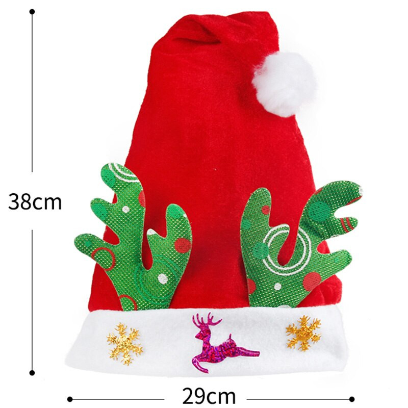 Besplatna dostava Slatki Božićni šešir s rogovima Djed Božićnjak Božićni ukrasni rekviziti Odraslo dijete Božićni šešir Potrepštine za svadbe