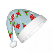 Sretan Božić Uzorak 177 Božićna kapa za djecu Crtić Unisex Nova godina Novogodišnji ukrasi