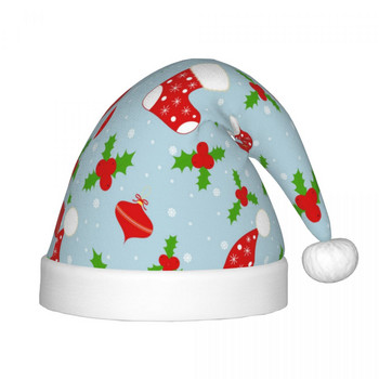 Καλά Χριστούγεννα Μοτίβο 177 Χριστουγεννιάτικο καπέλο για παιδιά Κινούμενα σχέδια Unisex Πρωτοχρονιάτικα Διακοσμητικά Πρωτοχρονιάς