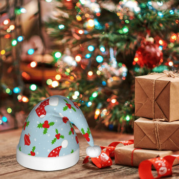 Καλά Χριστούγεννα Μοτίβο 177 Χριστουγεννιάτικο καπέλο για παιδιά Κινούμενα σχέδια Unisex Πρωτοχρονιάτικα Διακοσμητικά Πρωτοχρονιάς