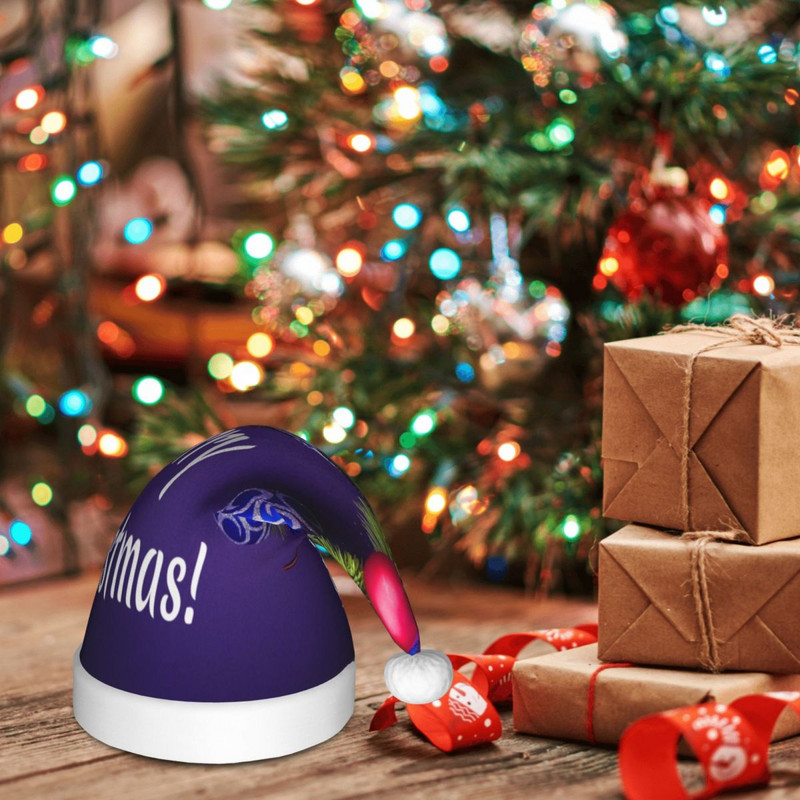 Sretan Božić 51 Božićna kapa za djecu Crtani novogodišnji plišani šeširi