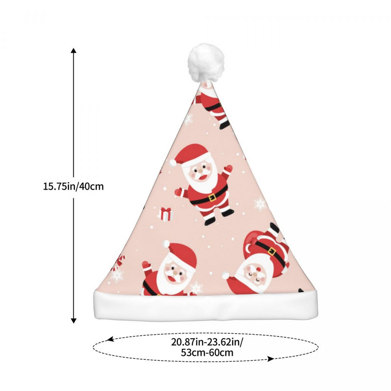 Moș Crăciun 132 Pălării de Crăciun Elk Snow Print Decoratiuni de Crăciun Fericit