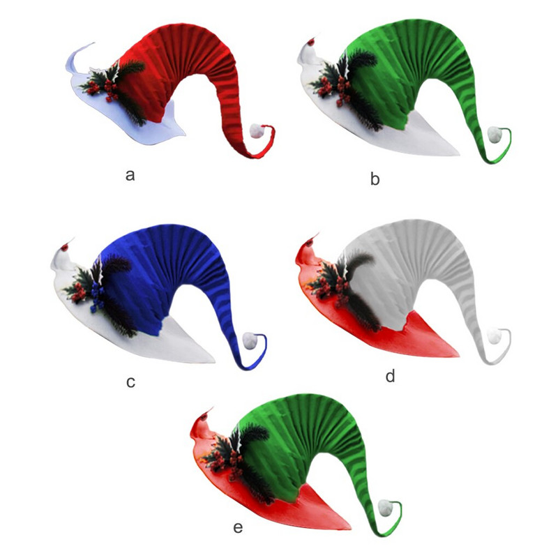 Božićna kapa Blagdanska proslava Pokrivala za glavu Rekviziti Unisex Odrasli Božićne kape Rekviziti Potrepštine za zabave Festivalska odjeća Dodaci Zelena