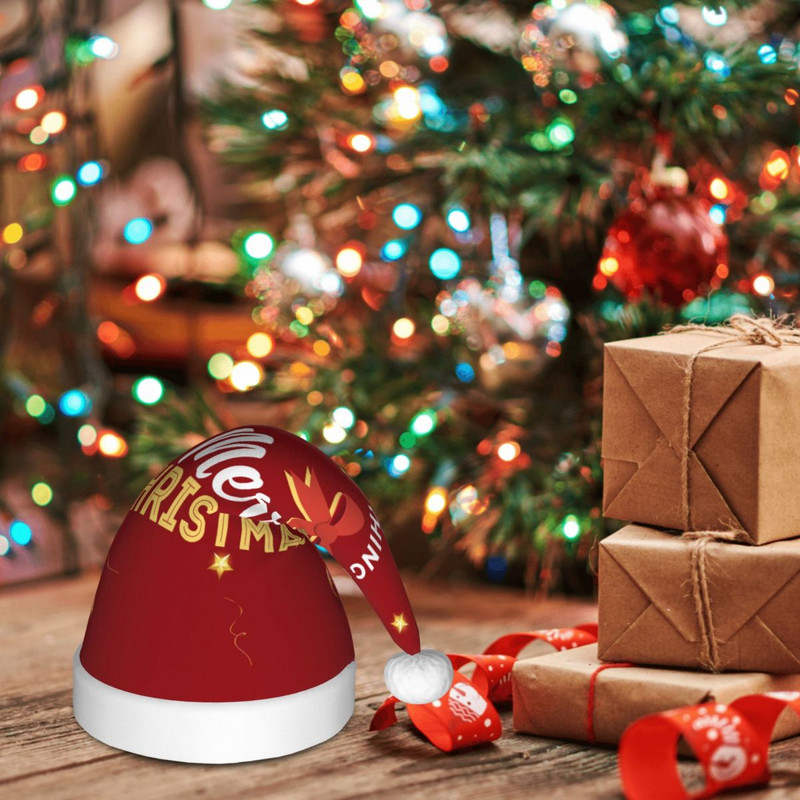 Sretan Božić 16 Božićna kapa za djecu Smiješne romantične novogodišnje kape Djeda Božićnjaka za djecu