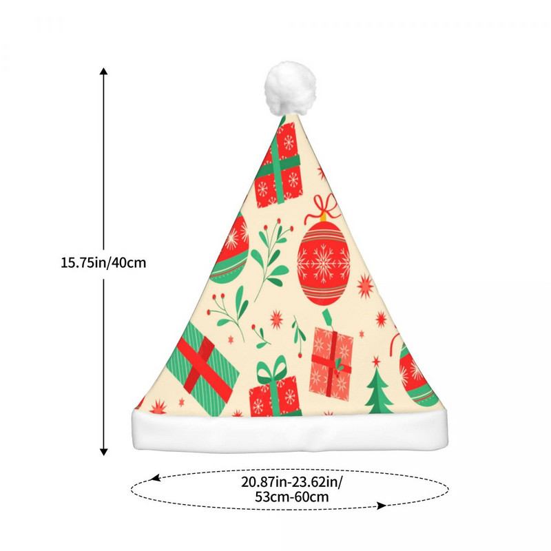 Jõulumuster 18 jõulumütsid Candy Decor Plush jõulude uusaasta kingitused