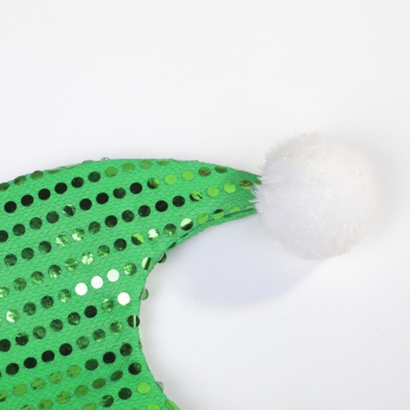 Božićna kapa Odrasla djeca Crvena svjetlucava kapa Djeda Božićnjaka sa šljokicama Novogodišnji ukrasi 2022. Kapa Božićni dar Atmosferski dekor