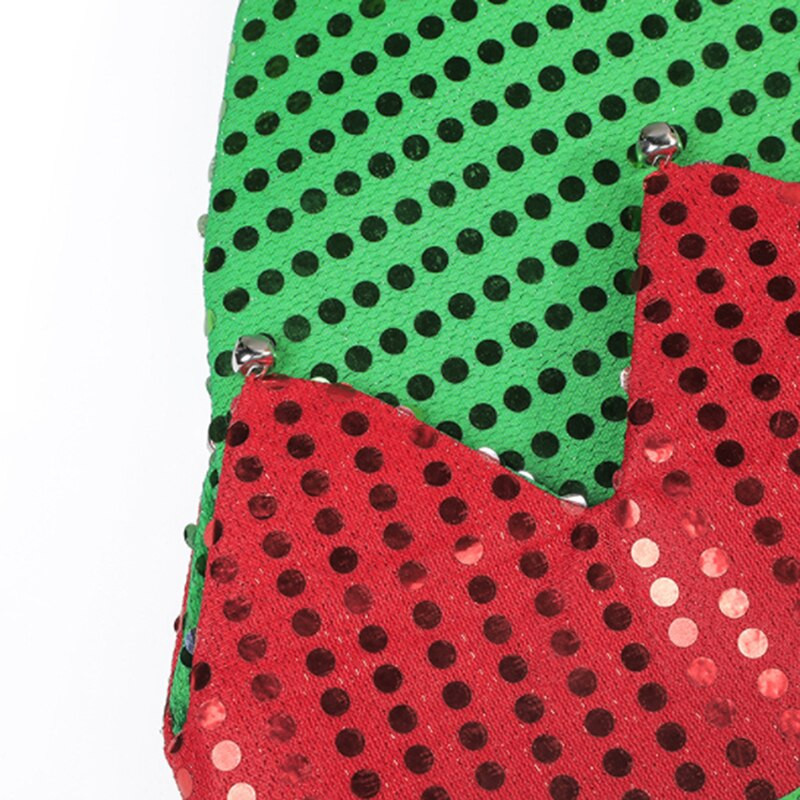 Božićna kapa Odrasla djeca Crvena svjetlucava kapa Djeda Božićnjaka sa šljokicama Novogodišnji ukrasi 2022. Kapa Božićni dar Atmosferski dekor