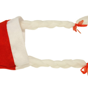 Χριστουγεννιάτικο καπέλο Μη υφαντά υφάσματα με πλεξούδα Αστείο χριστουγεννιάτικο καπέλο Santa καπέλο Παιδιά Χριστουγεννιάτικο καπέλο ενηλίκων Χριστουγεννιάτικη διακόσμηση