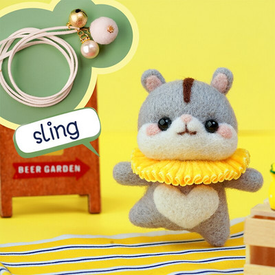 Paket materijala za filcanje vune Nonvor Serija za balet sa životinjama Komplet za ručno filcanje iglom za komplet materijala za filcanje za igle Početni DIY komplet