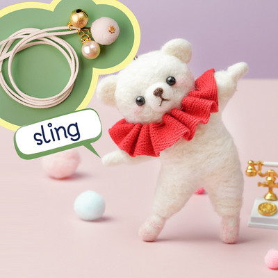 Paket materijala za filcanje vune Nonvor Serija za balet sa životinjama Komplet za ručno filcanje iglom za komplet materijala za filcanje za igle Početni DIY komplet