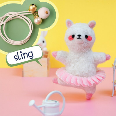 Paket materijala za filcanje vune Nonvor Serija za balet sa životinjama Komplet za ručno filcanje iglom za komplet materijala za filcanje za igle Početni DIY komplet