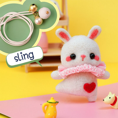 Paket materijala za filcanje vune Nonvor Serija za balet sa životinjama Komplet za ručno filcanje iglom za komplet materijala za filcanje za igle Početni DIY komplet