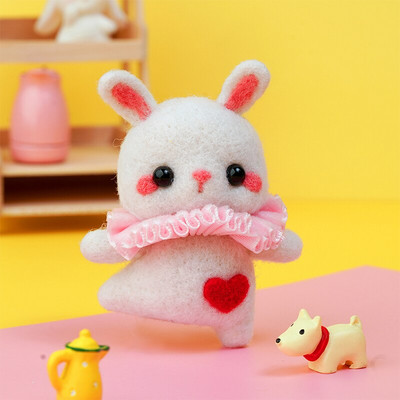 Paket materijala za filcanje vune Nonvor Serija za balet sa životinjama Komplet za ručno filcanje iglom za komplet materijala za filcanje za igle Početni DIY komplet