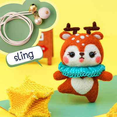 Paket materijala za filcanje vune Nonvor Serija za balet sa životinjama Komplet za ručno filcanje iglom za komplet materijala za filcanje za igle Početni DIY komplet