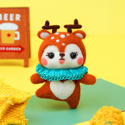 Paket materijala za filcanje vune Nonvor Serija za balet sa životinjama Komplet za ručno filcanje iglom za komplet materijala za filcanje za igle Početni DIY komplet