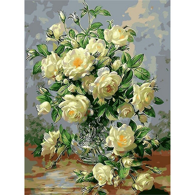 Lillevaas DIY tikandid ristpistes 11CT komplektid näputöö käsitöökomplekt, trükitud lõuend puuvillane niit kodukaunistuste hulgimüük