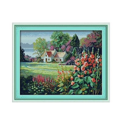 Joy Sunday Kompleti za šivanje križićima Prekrasni uzorci zavičaja Otisnuti 11CT 14CT Set za vezenje s brojčanim otiscima