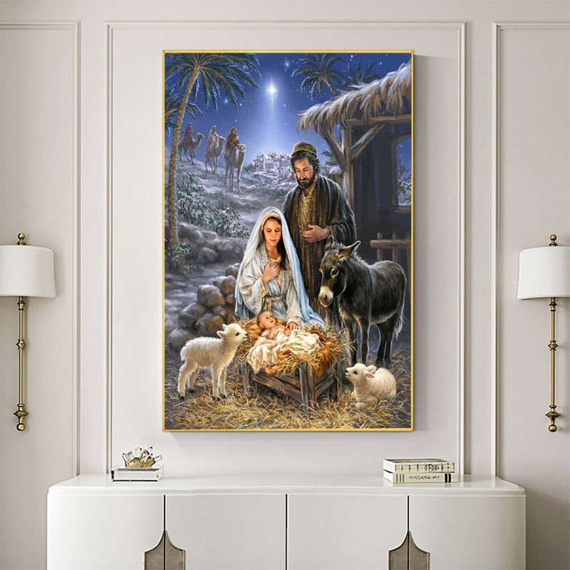 Περιοχή Ορθόδοξη Εικονίδιο DIY Κέντημα Σταυροβελονιά 11CT Κιτ χειροτεχνίας σετ κεντημάτων τυπωμένο καμβά διακοσμητικό βαμβακερό νήμα Hot Sell