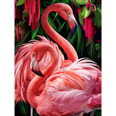 Animal Bird Flamingo DIY 11CT Embroidery Cross Stitch Kit Σετ χειροτεχνίας βελονιάς Βαμβακερή κλωστή τυπωμένο καμβάς Πώληση σπιτιού