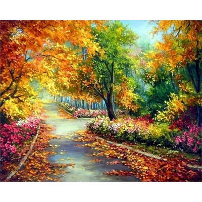 Landscape Scenery DIY 11CT Κιτ κεντήματος με σταυροβελονιά Σετ κεντήματα χειροτεχνίας Βαμβακερή κλωστή τυπωμένο καμβάς Έκπτωση σπιτιού