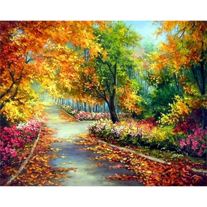 Landscape Scenery DIY 11CT Κιτ κεντήματος με σταυροβελονιά Σετ κεντήματα χειροτεχνίας Βαμβακερή κλωστή τυπωμένο καμβάς Έκπτωση σπιτιού