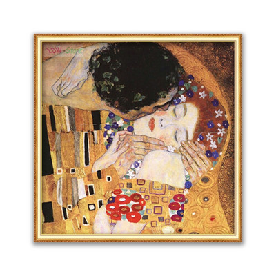 Klimt DIY Κέντημα Σταυροβελονιά 11CT Κιτ Κεντήματα χειροτεχνίας Σετ τυπωμένο καμβά Βαμβακερό νήμα Διακόσμηση Νέο σχέδιο Dropshipping