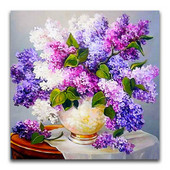 Obojeno cvijeće DIY vez križić 11CT kompleti set rukotvorina pamuk konac otisnuto platno kućna rasprodaja