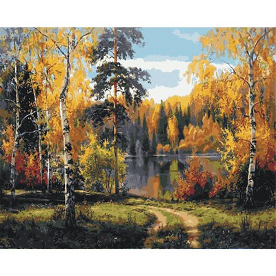 Landscape Scenery Printed 11CT Cross-Stitch DIY Embroidery Complete Kit DMC Threads Handmade Handmade Craft Hobby Package