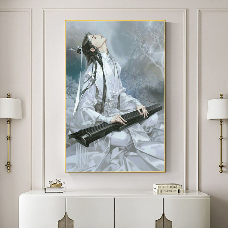 Meian Mo Dao Zu Shi 11/14CT puuvillane niit trükitud lõuend ristpistes tikkimiskomplektid DIY näputöö Käsitöö Kodukaunistus