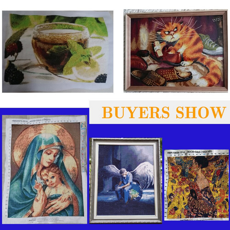 Meian Mo Dao Zu Shi 11/14CT puuvillane niit trükitud lõuend ristpistes tikkimiskomplektid DIY näputöö Käsitöö Kodukaunistus