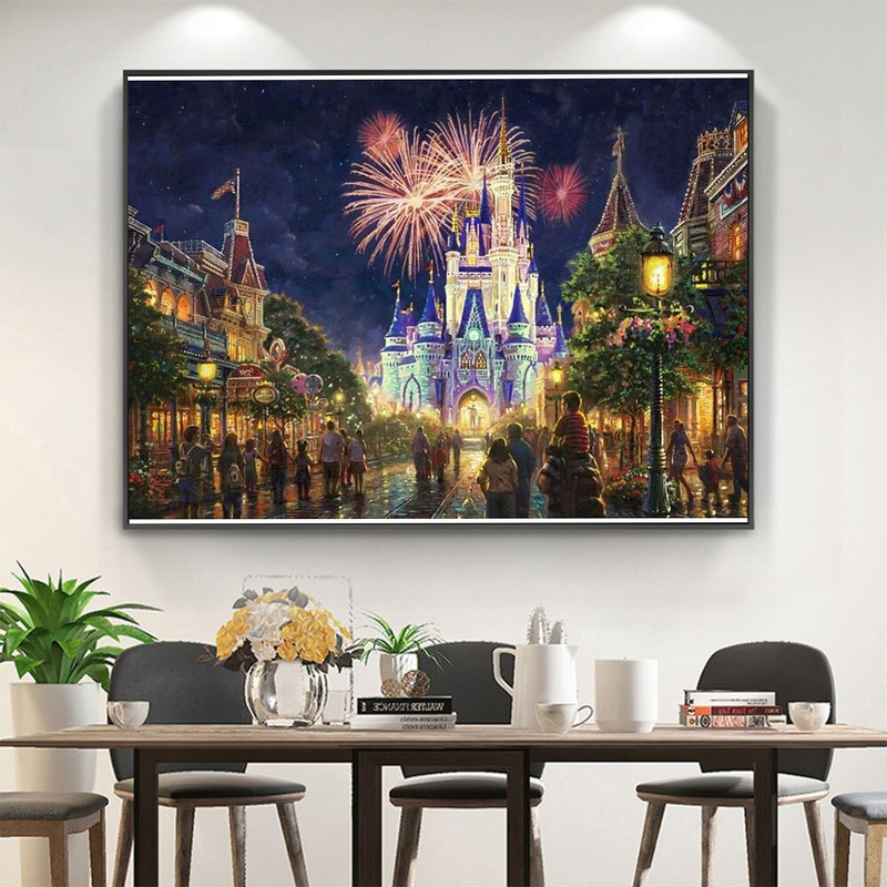 Fireworks DIY 11CT pribor za vezenje križićima Set za ručni rad Otisnuto platno Pamučni konac Ukrasi za dom Prodaja