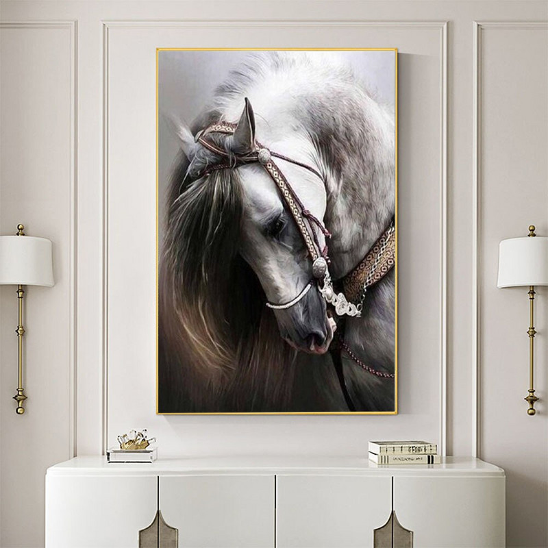 Animal Horse DIY Ebroidery 11CT Cross Stitch Kit Kedlework Craft Set Βαμβακερή κλωστή τυπωμένη καμβάς διακόσμηση σπιτιού Hot Sell